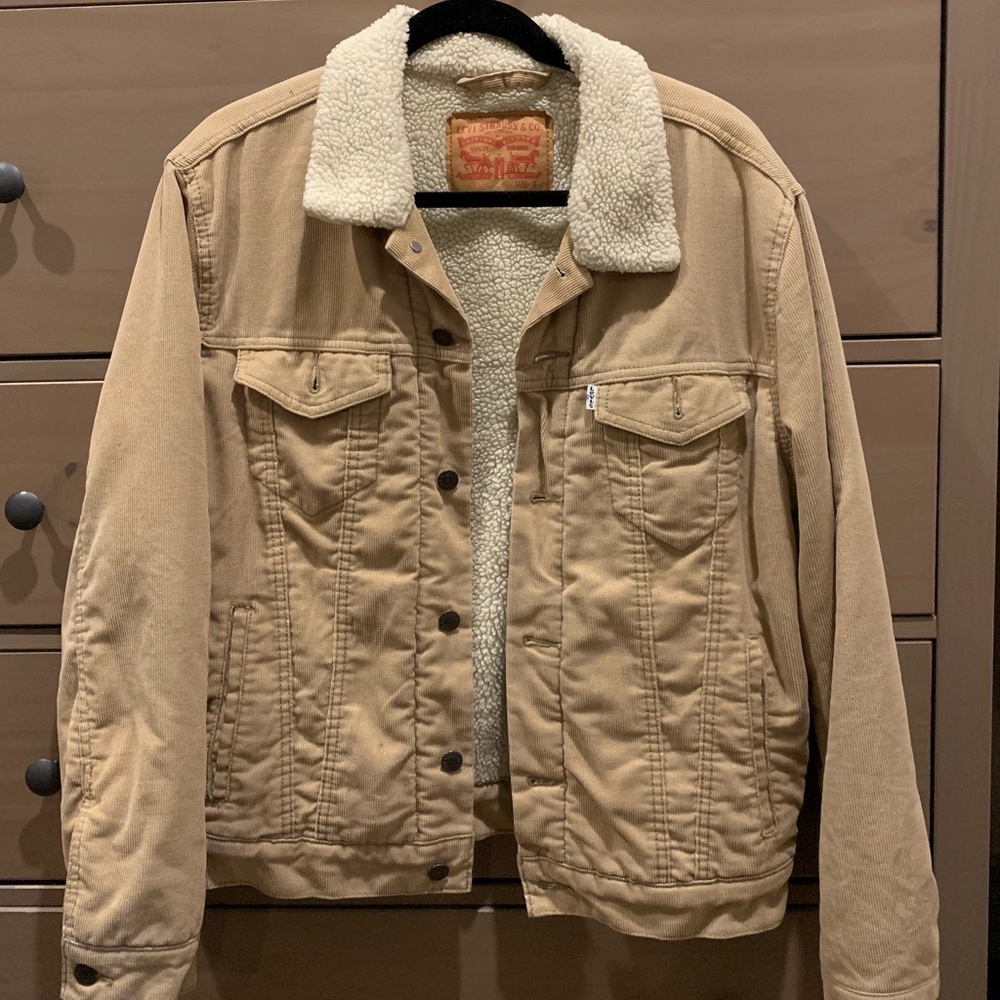 Levi corduroy Sherpa trucker jacket
